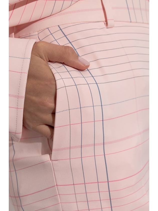 Bottega Veneta Bottega Veneta Plaid Pattern Pants, Women's, Pink