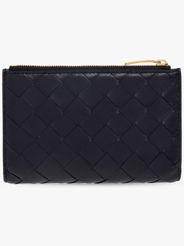Bottega Veneta Intrecciato Weaving Folder Bicycle Wallet