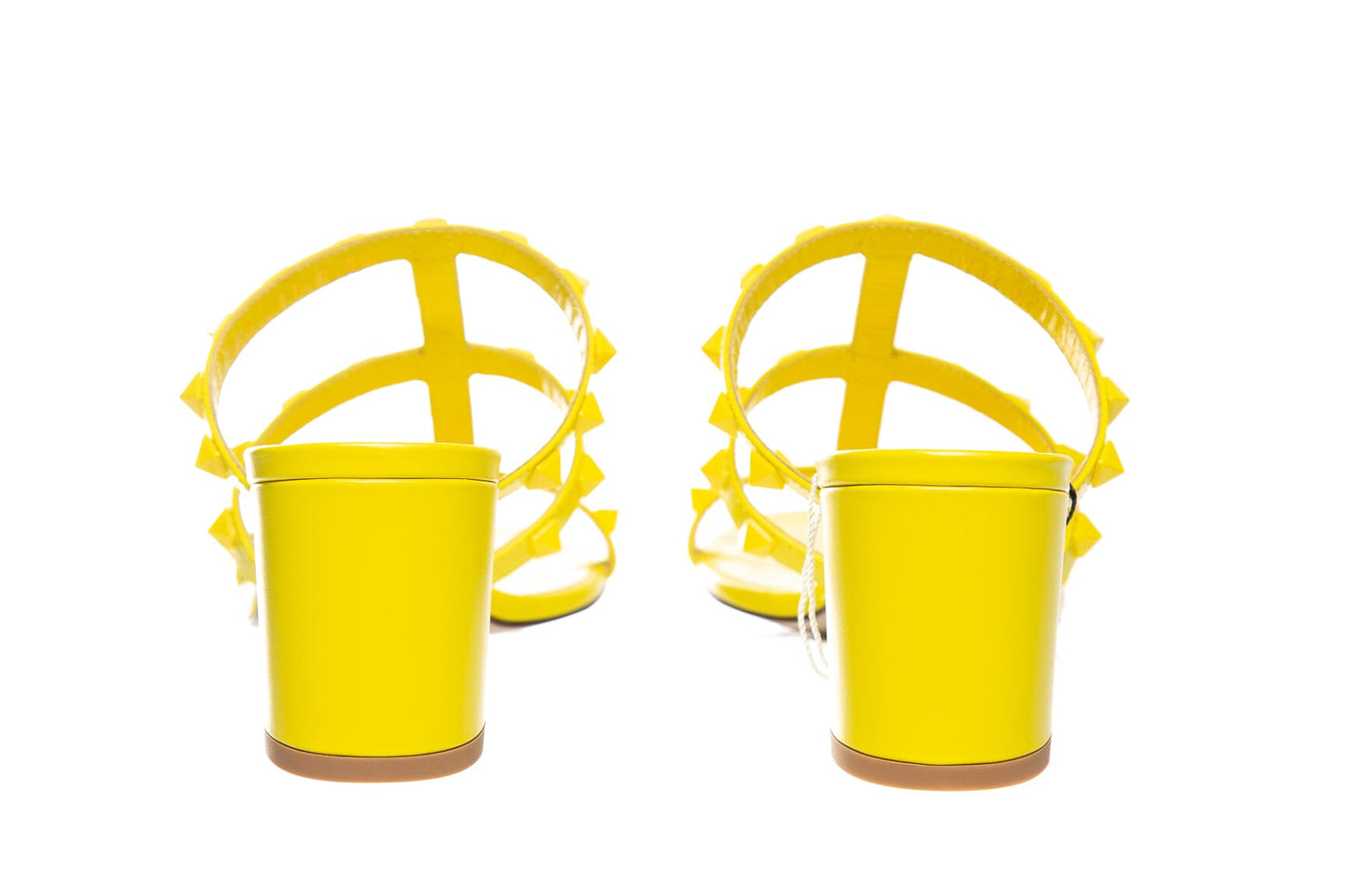 Valentino Yellow Rock Stud Heels SZ 36 NWT