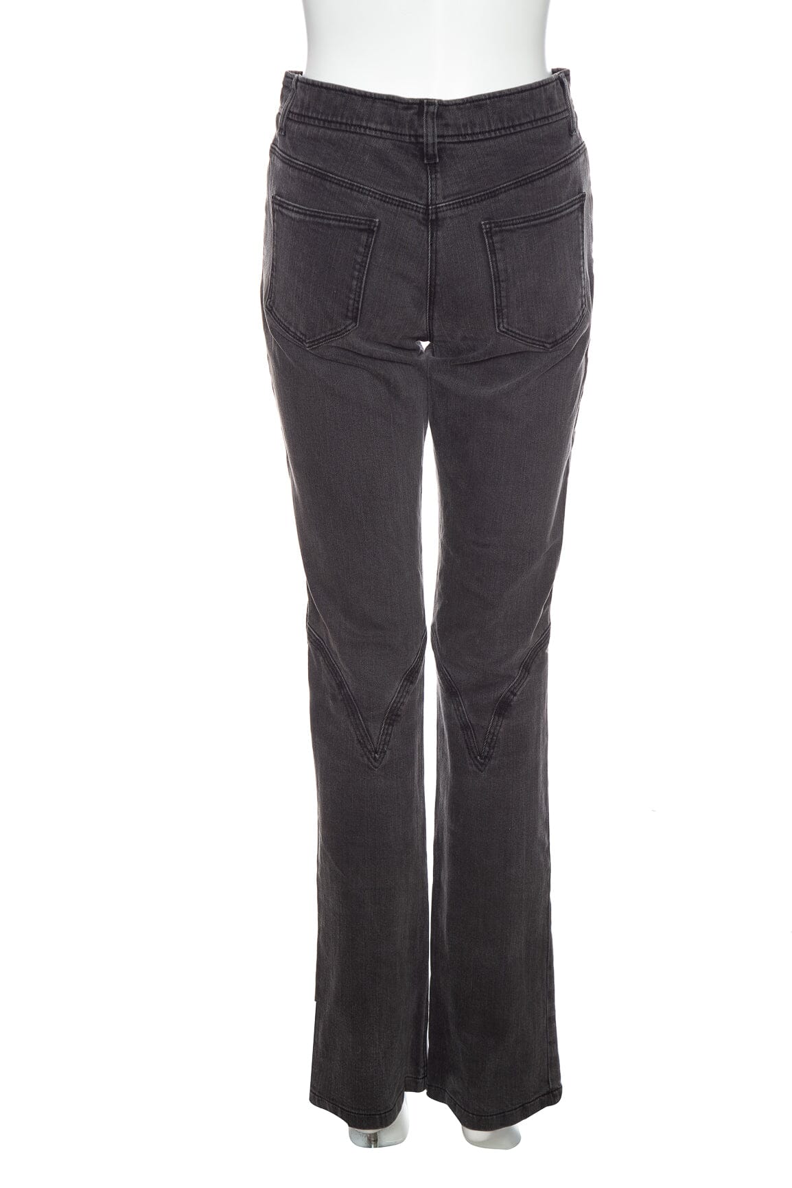 Chanel Grey Straight Leg Jeans SZ 40