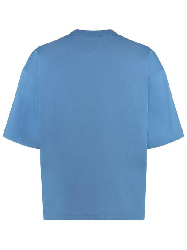 Bottega Veneta Cotton Jersey Short Sleeve T-Shirt Blue