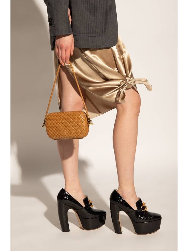 Bottega Veneta Knot Minadiair On Strap Tote Bag Camel