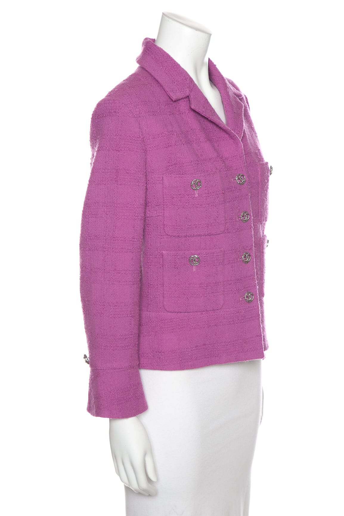 Chanel 2023 Purple Wool Jacket SZ 40