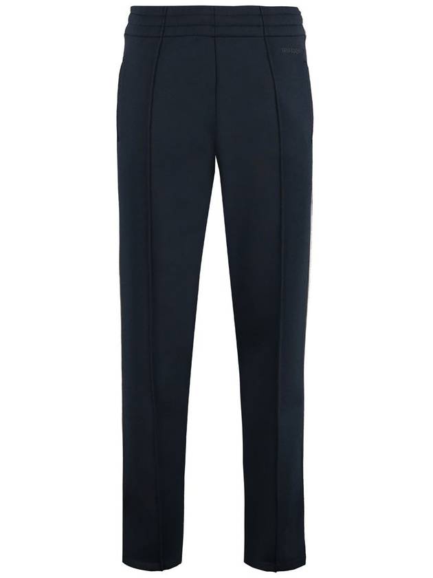 Burberry Men's Stripe Detail Track Pants Smoke Navy