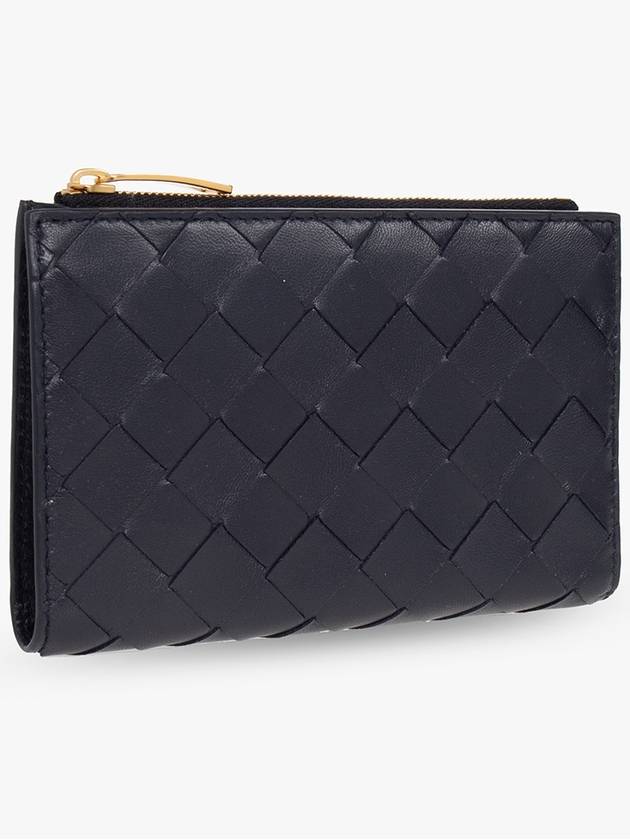 Bottega Veneta Intrecciato Weaving Folder Bicycle Wallet