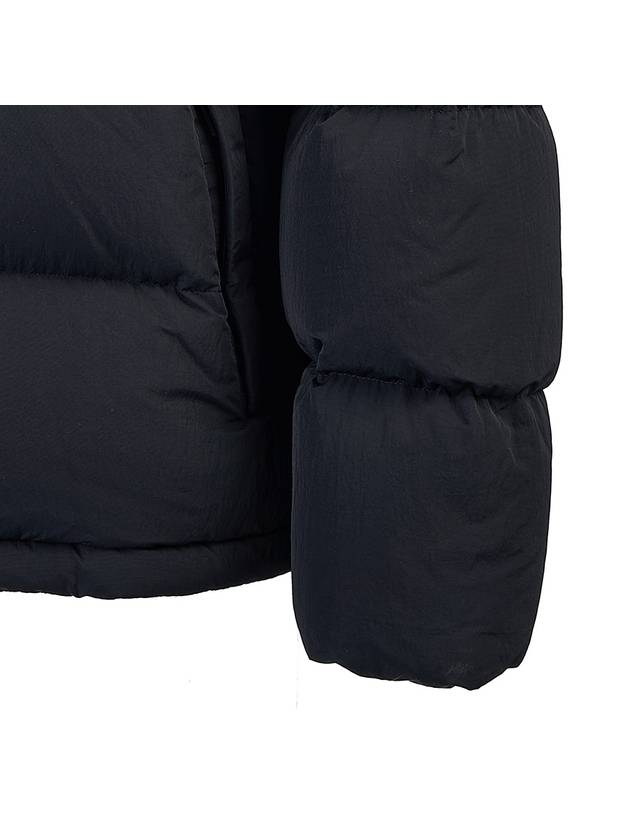 Burberry Logo Patch Detachable Sleeve Down Padding Black