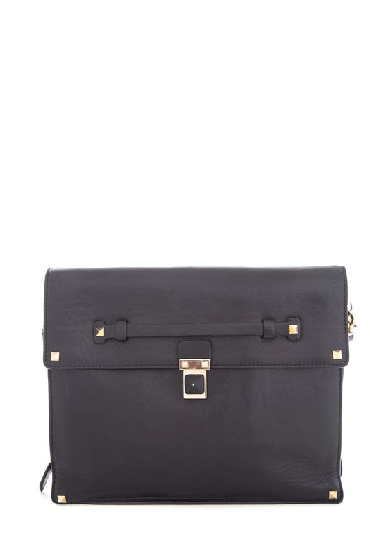 Valentino Black Rockstud Wristlet