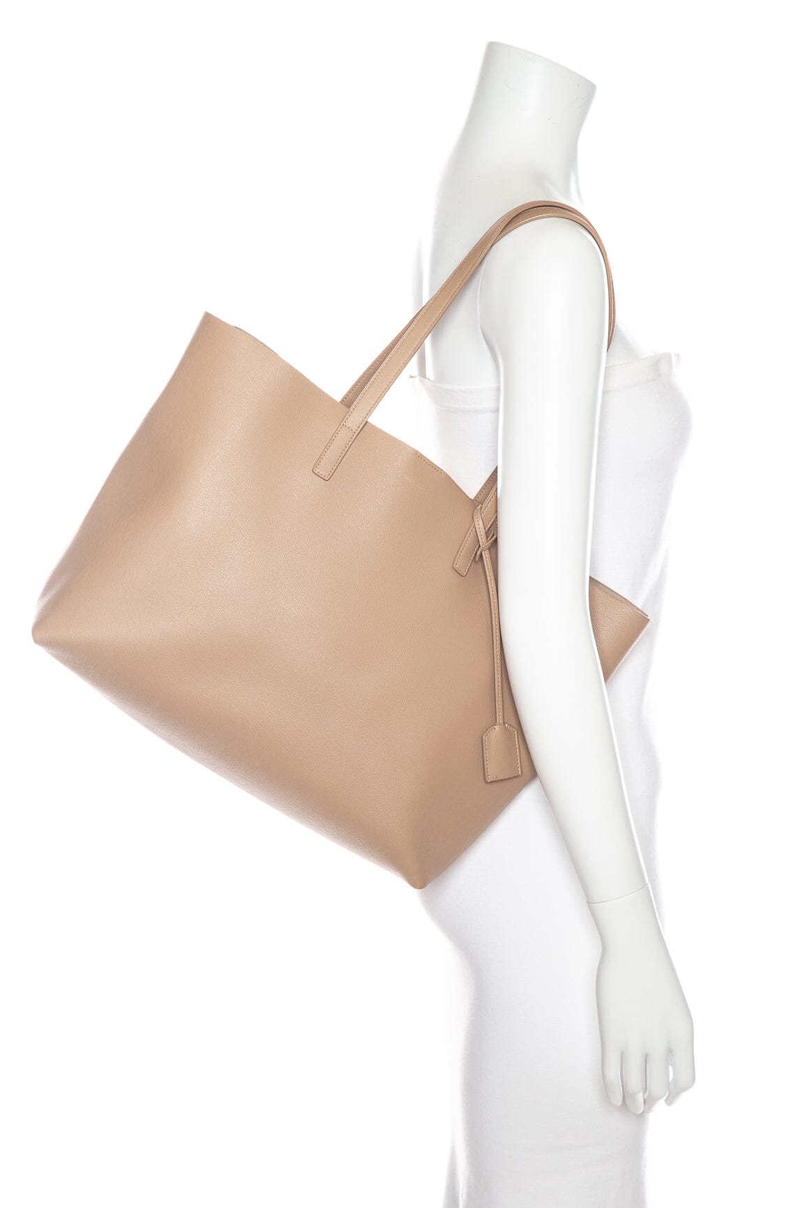 Saint Laurent Tan East West Shopper Tote