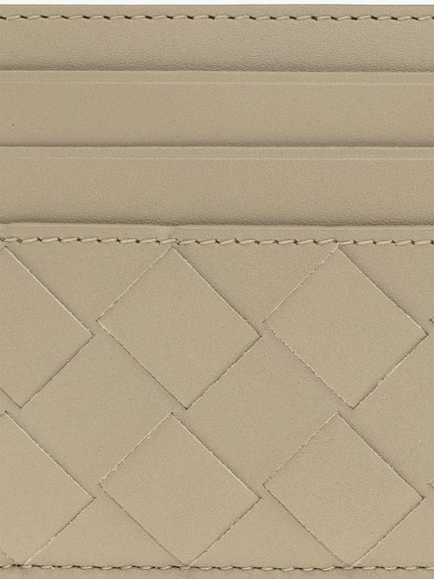 Bottega Veneta Intrecciato Leather Card Wallet Beige