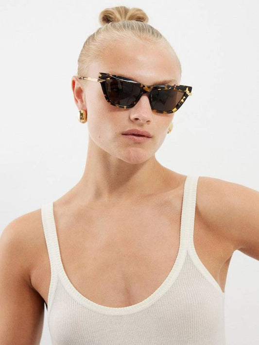 Bottega Veneta Cat Eye TORTOISESHELLACETATE Sunglasses B0070725620