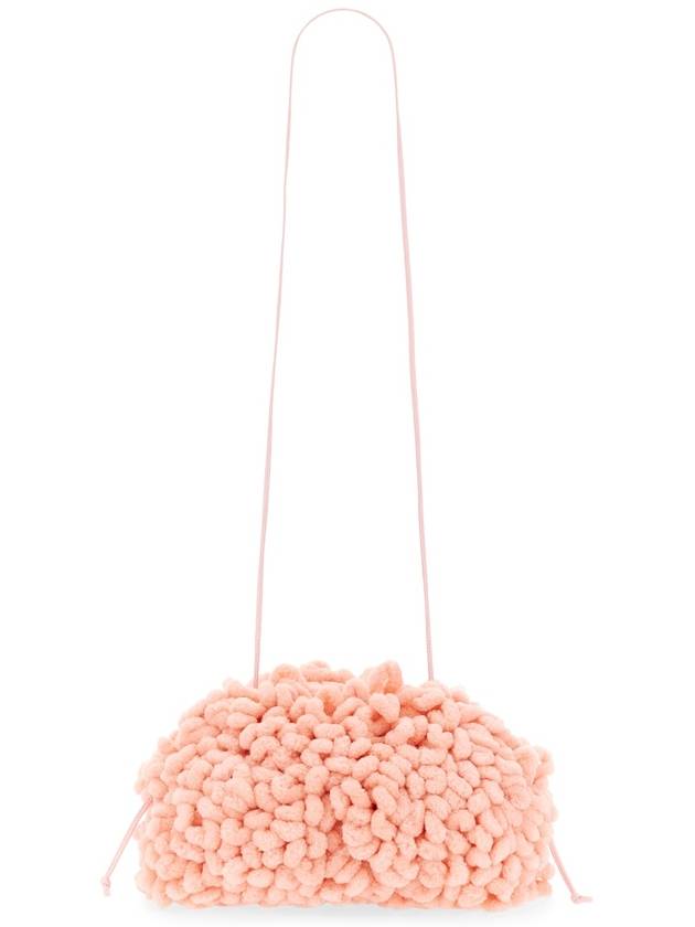 Bottega Veneta Chenille Mini Pouch Bag Pink