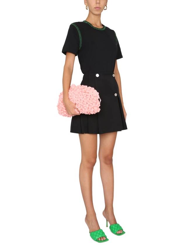 Bottega Veneta Chenille Mini Pouch Bag Pink