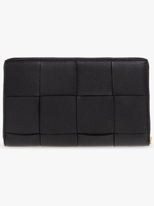 Bottega Veneta Intrecciato zipper around long wallet