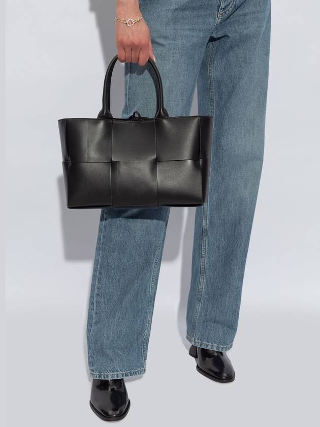 Bottega Veneta Arco Intrecciato Small Tote Bag Black