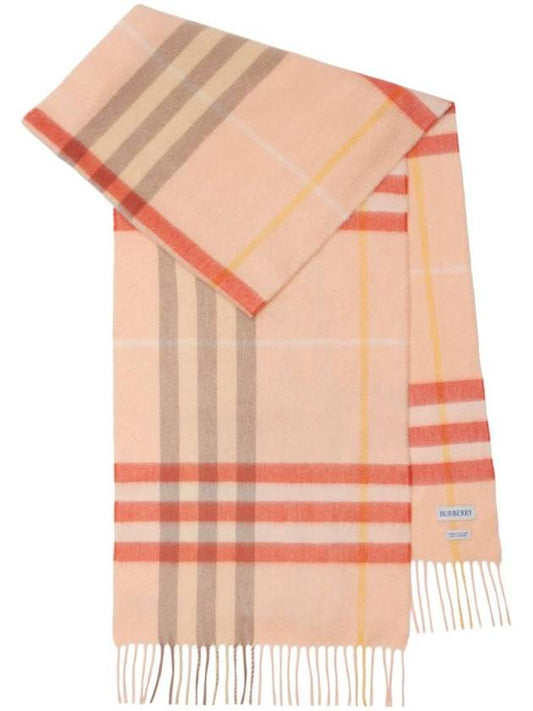 Burberry Check Cashmere Scarf Teacup