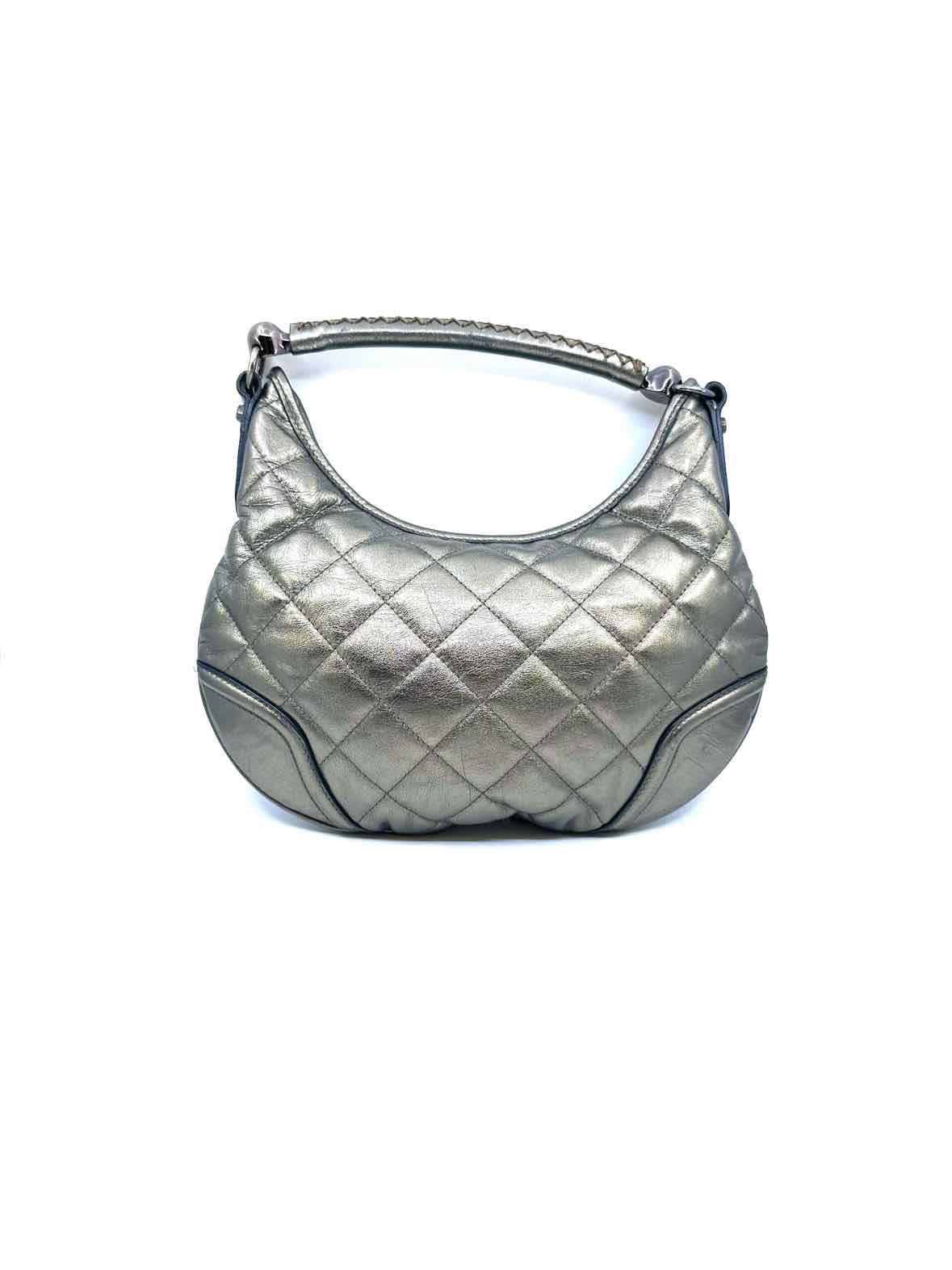 BURBERRY Bronze Leather Handbag