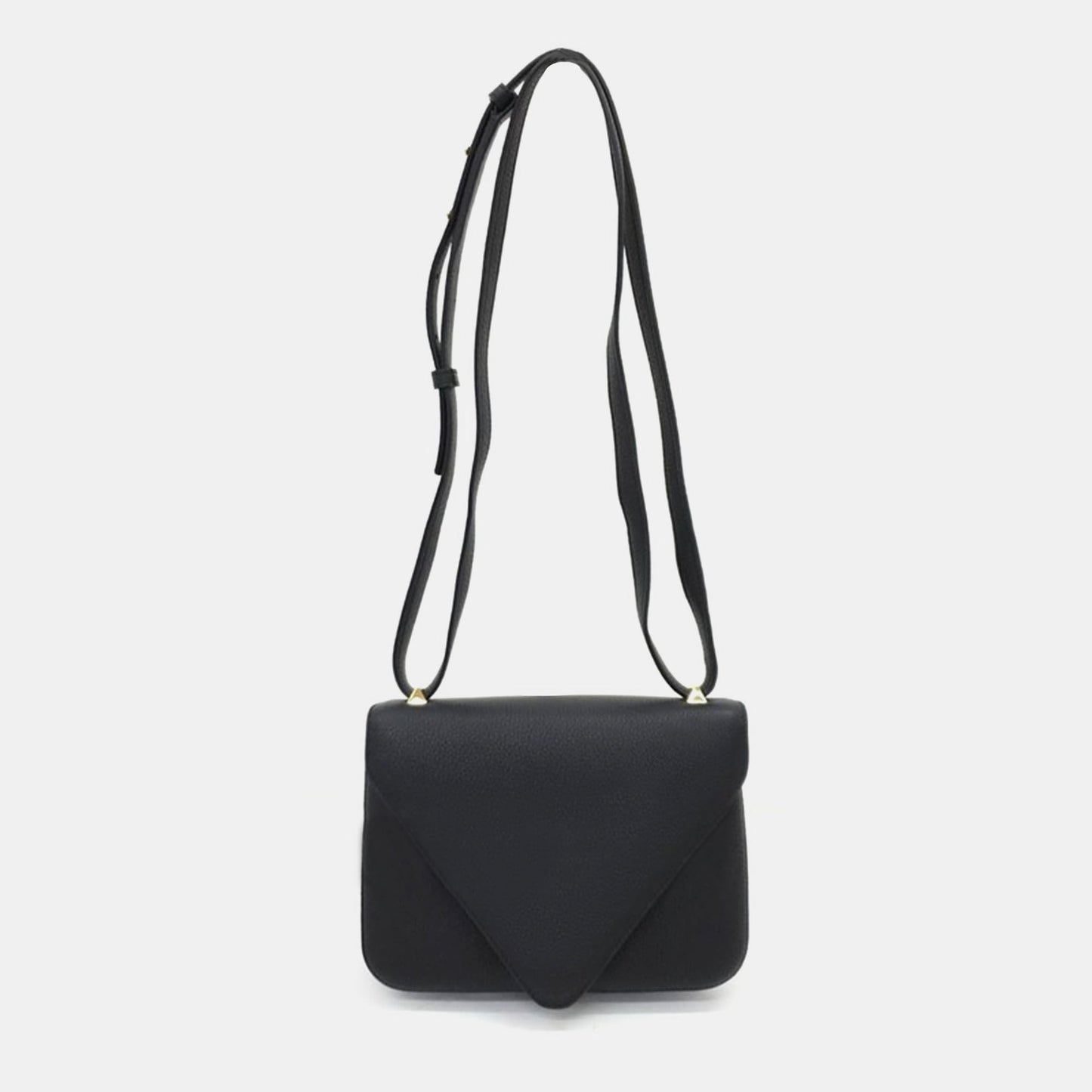 Bottega Veneta Black Leather Mount Shoulder Bag