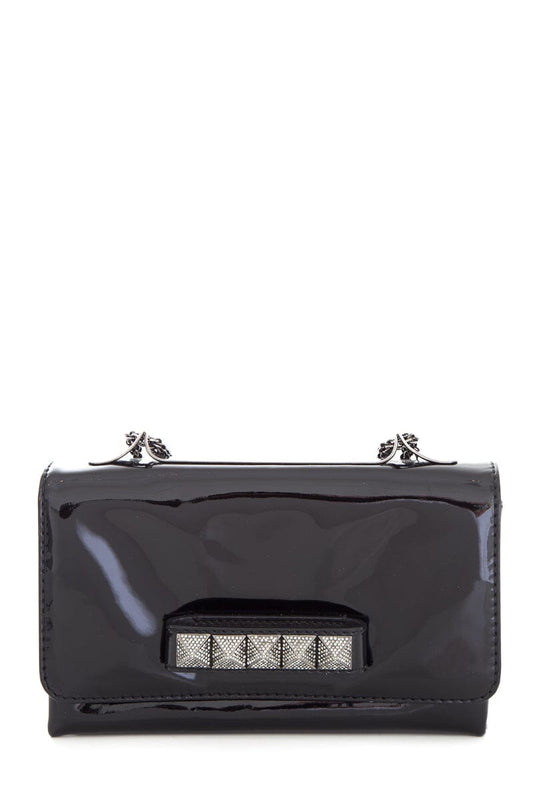 Valentino Black Patent Va Va Voom Handbag
