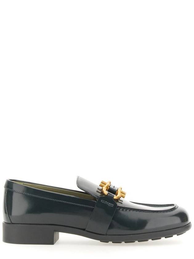 Bottega Veneta Leather Loafers Dark Green
