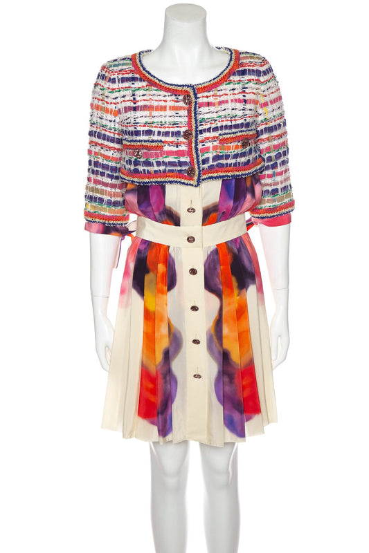 Chanel Multicolor Mini Dress  SZ 34