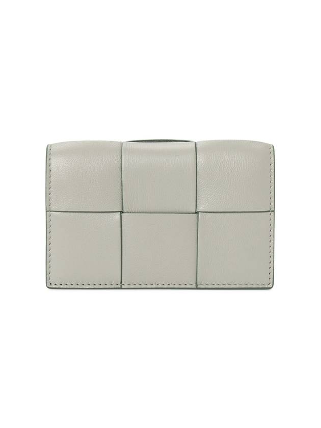 Bottega Veneta Intrecciato Card Wallet Grey