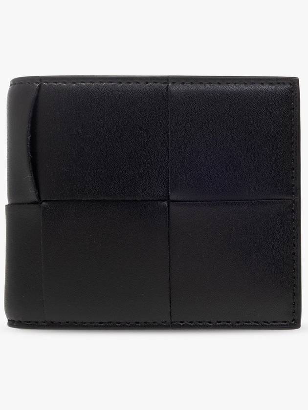 Bottega Veneta Intrecciato Coin Pocket Half Wallet Black