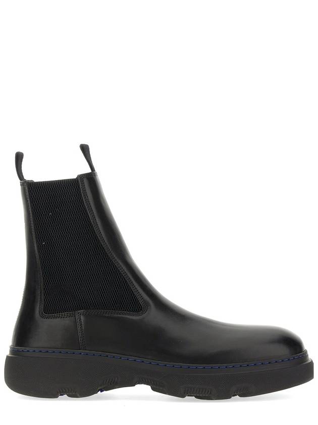 Burberry Leather Chelsea Boots Black