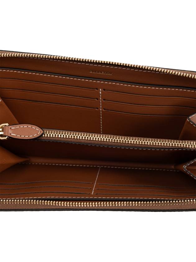 Burberry Check Zip Around Long Wallet Archive Beige