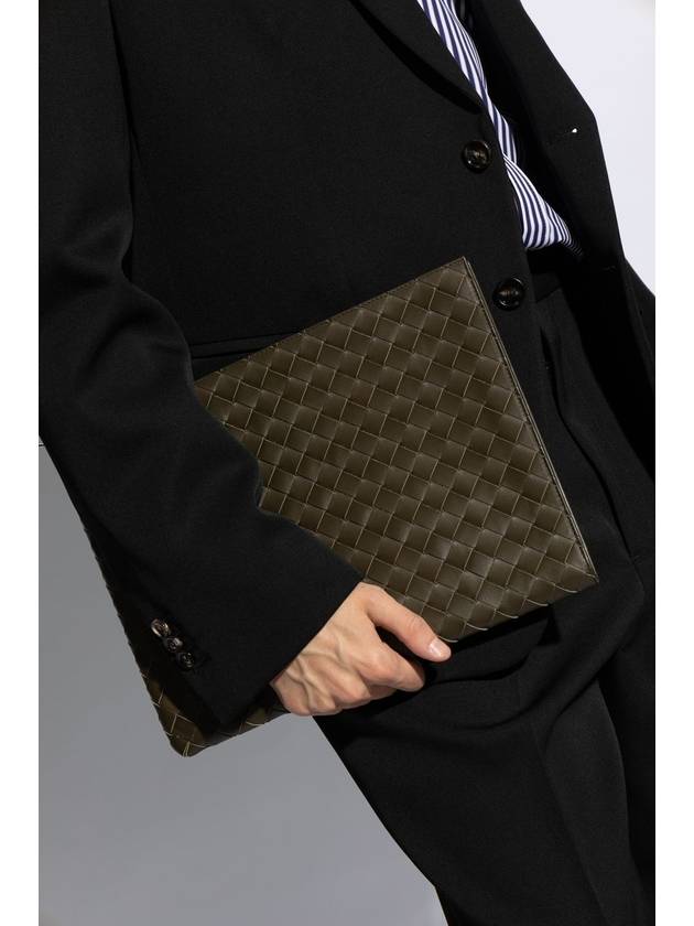 Bottega Veneta Bottega Veneta Leather Briefcase, Men's, Brown