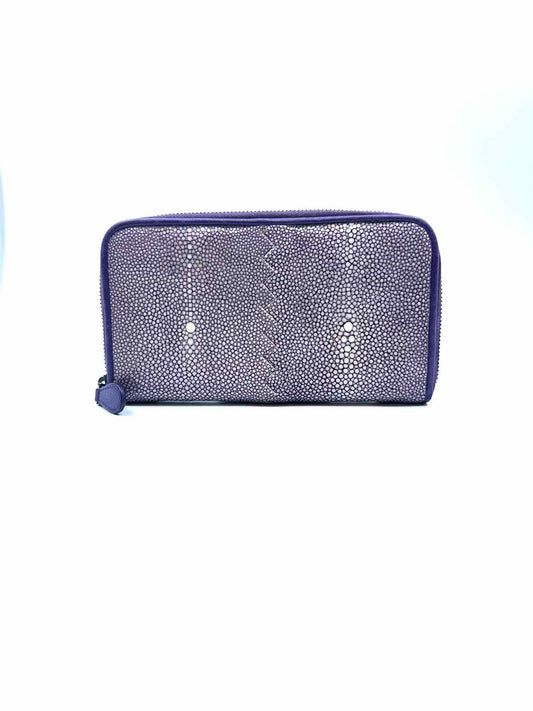 BOTTEGA VENETA Purple Stingray Wallet