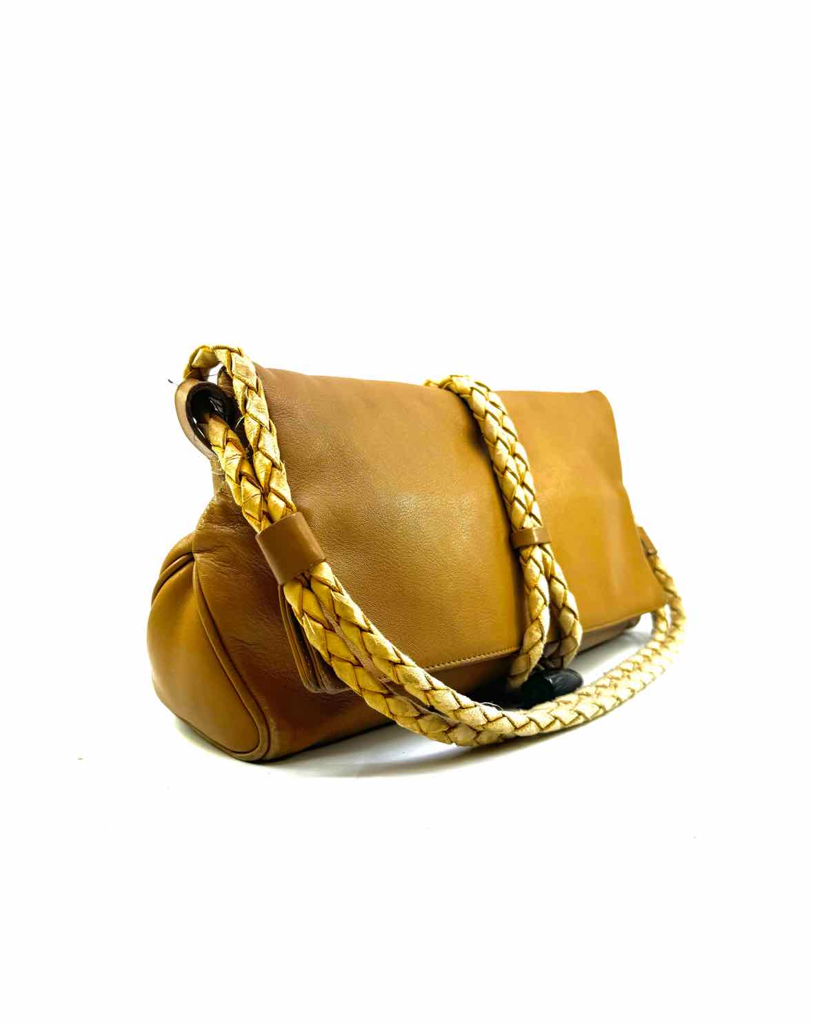 BURBERRY Tan Leather Shoulder Bag