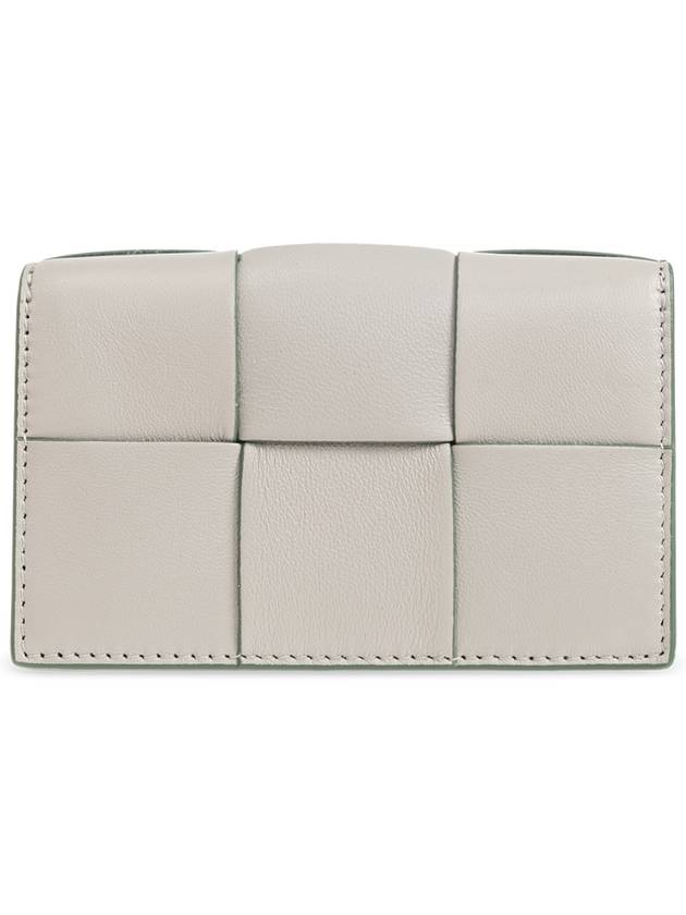 Bottega Veneta Intrecciato Card Wallet Grey