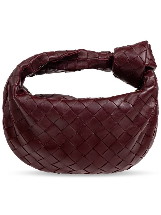 Bottega Veneta Jodie Intrecciato Small Tote Bag Burgundy