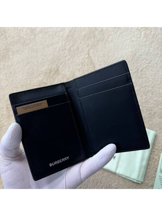 Burberry Vintage Check Pattern Non-Fold Leather Card Wallet Archive Beige