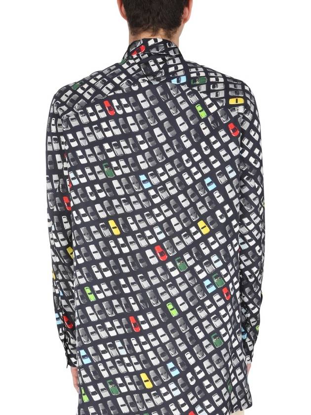 Bottega Veneta Car Print Long Sleeve Shirt