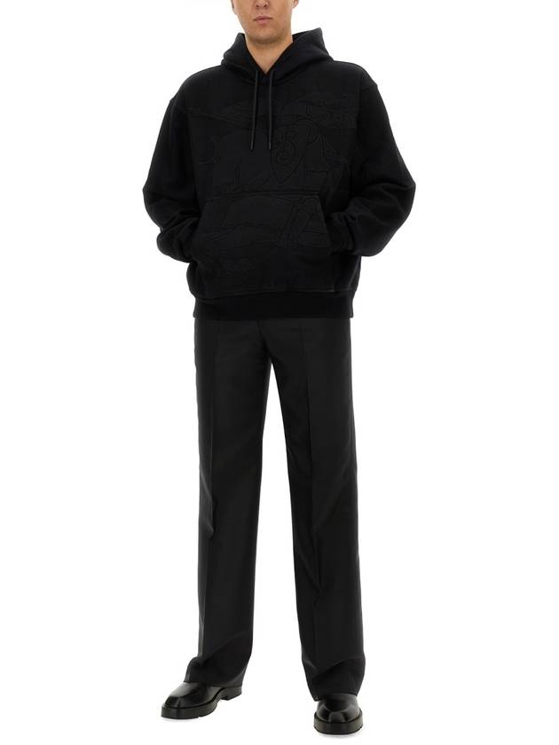 Burberry EKD Embroidered Hoodie Black