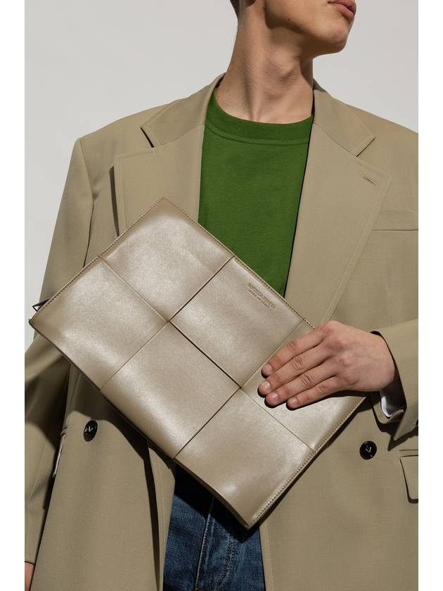 Bottega Veneta Acro Document Case Men’s Beige