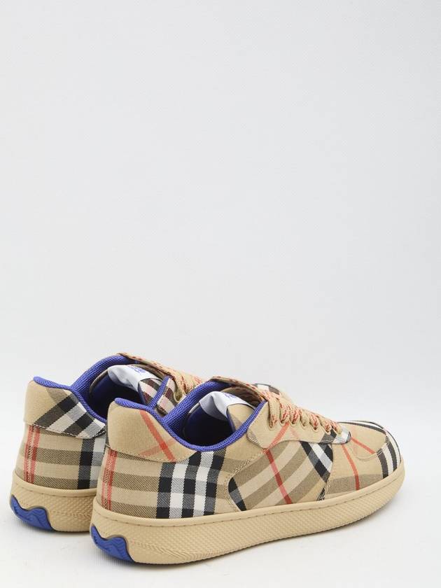 Burberry Check Terrace Low Top Sneakers Sand