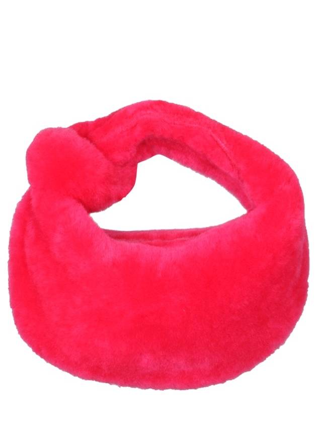 Bottega Veneta Jodie Small Shearling Tote Bag Pink