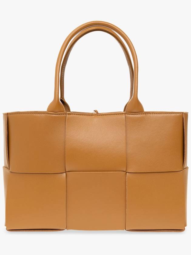 Bottega Veneta Women's Intrecciato Arco Small Tote Bag Brown
