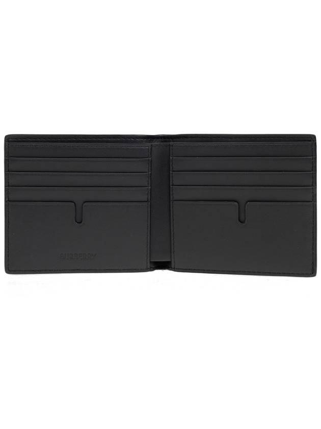 Burberry B-Shield Bifold Half Wallet Slate