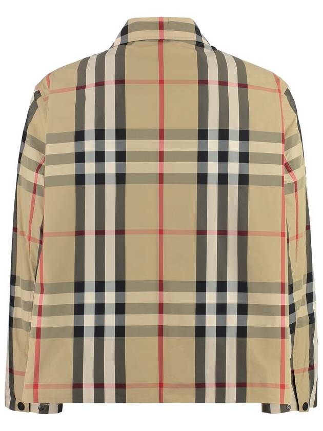 Burberry Check Nylon Jacket Beige
