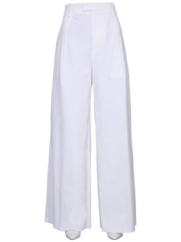 Bottega Veneta Stretch Nylon Leg Wide Pants