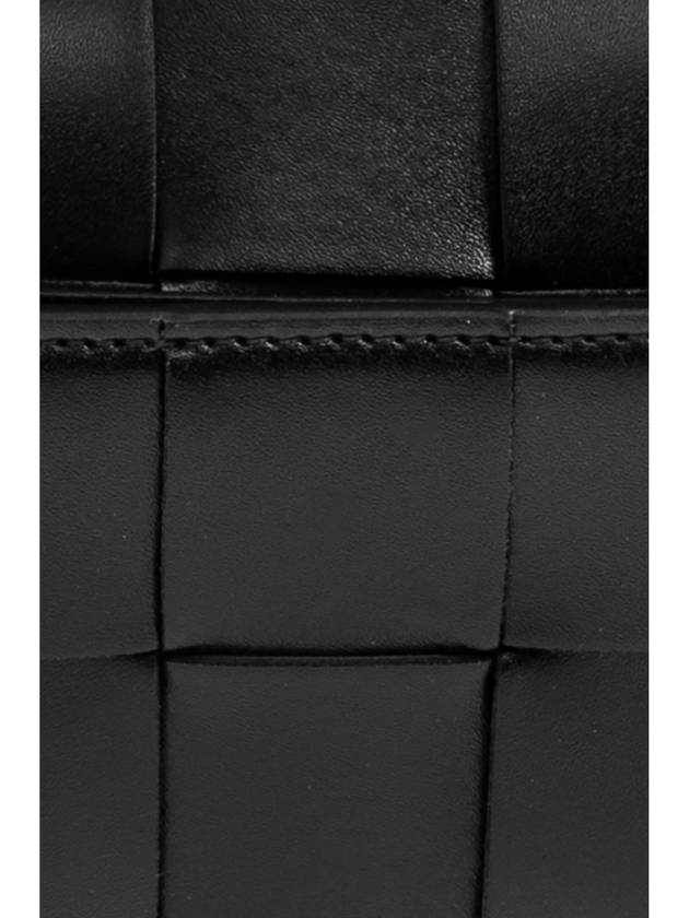 Bottega Veneta Cassette Travel Calfskin Pouch Bag Black