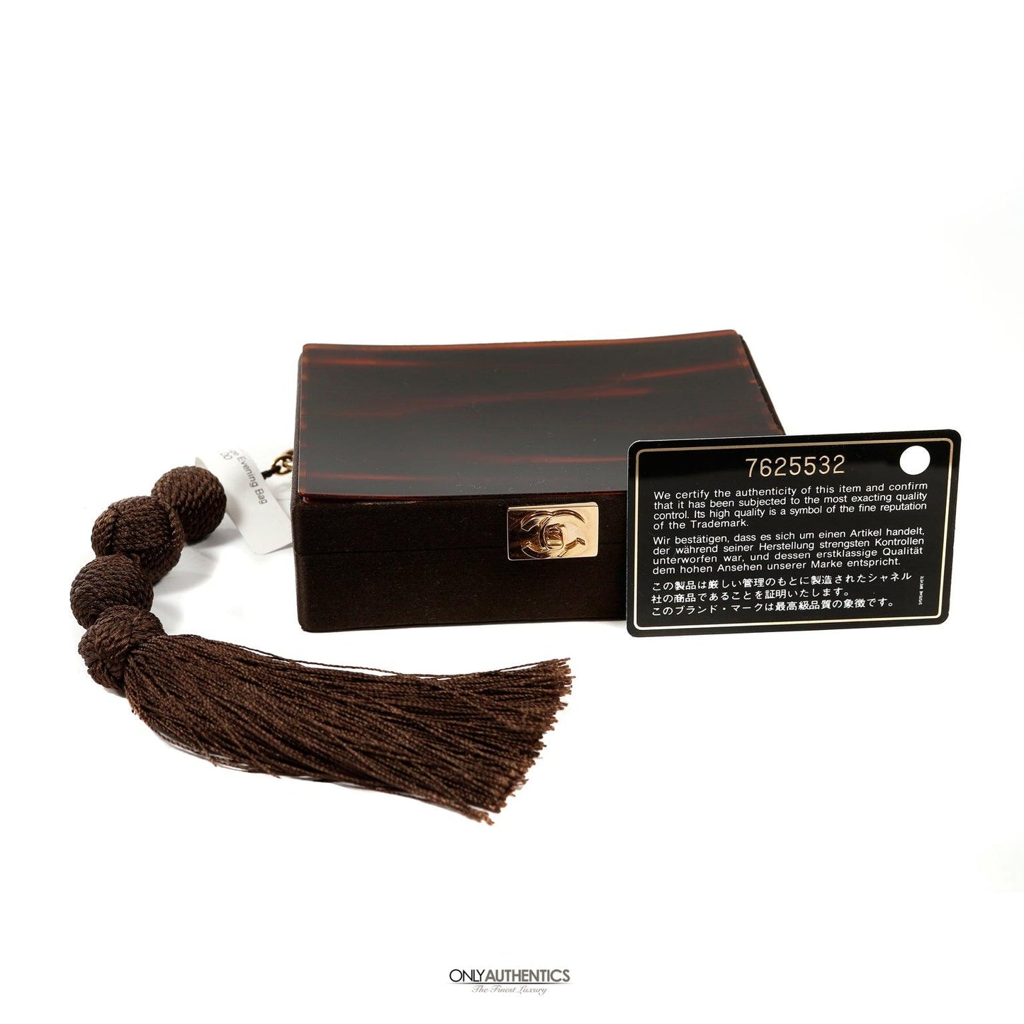 Chanel Tortoise Resin Vintage Evening Bag