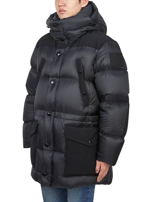 Burberry Lindford Long Down Padding Charcoal