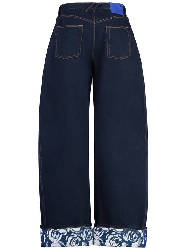 Burberry logo patch wide jeans 8080779