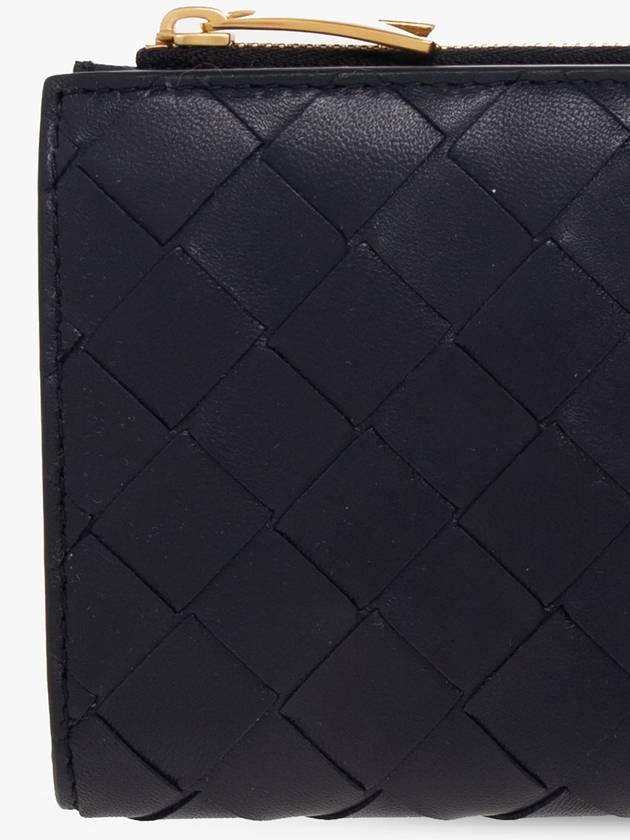 Bottega Veneta Intrecciato Weaving Folder Bicycle Wallet