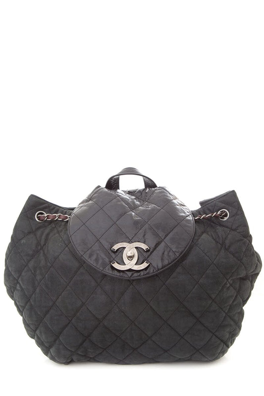 Chanel Black Quilted In The Mix Iridescent Backpack
