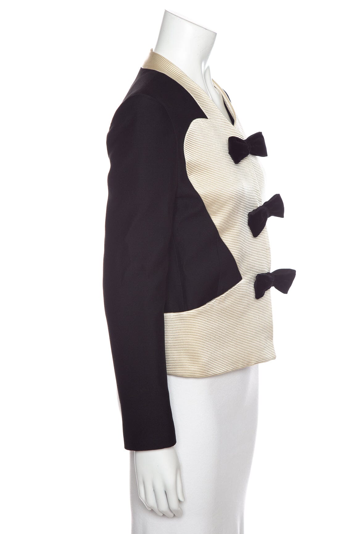 Valentino Black & Cream Jacket SZ 40